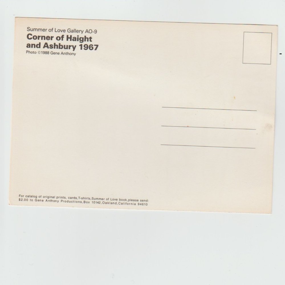 Vintage "Haight–Ashbury" Postcard--unused-- - Picture 2 of 2